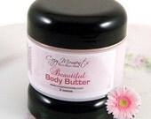 Pink Coconut Cream scented Beautiful Body Butter, Paraben Free - with Shea Butter, Cocoa Butter, and Japanese Green Tea (2 oz)