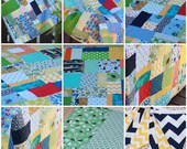 Custom Child's Quilt.  Gender Neutral, or Your Choice of Colors.