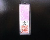 Japanese Rubber Stamp Kanji Chinese Character Washi Paper Love