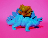 Dinosaur Planter Lagoon Blue for Succulent Plants and Small Cacti