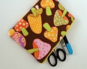 medium zipper pouch psychedelic mushrooms