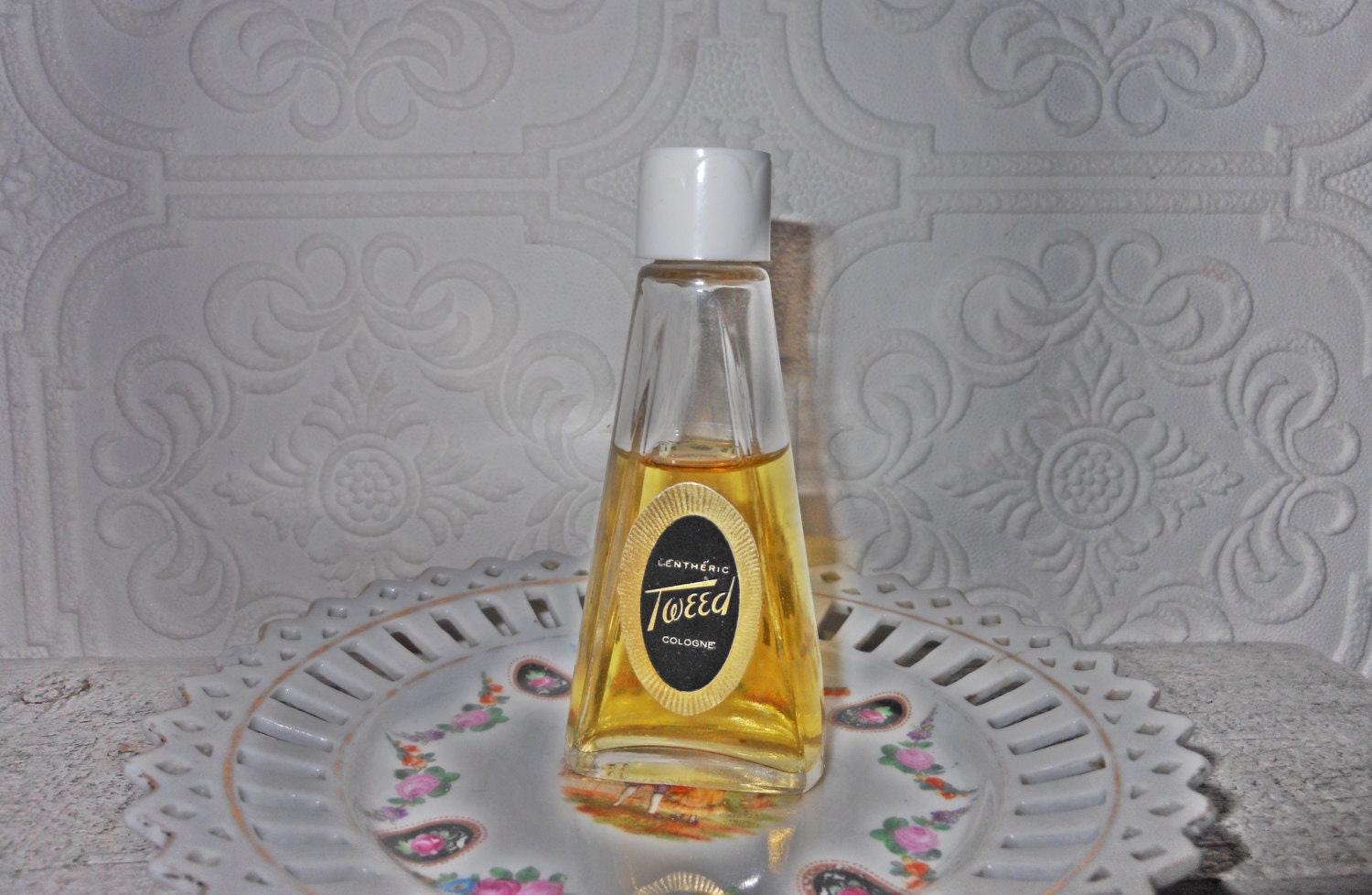 Vintage perfume bottle  Tweed  Lentheric perfume