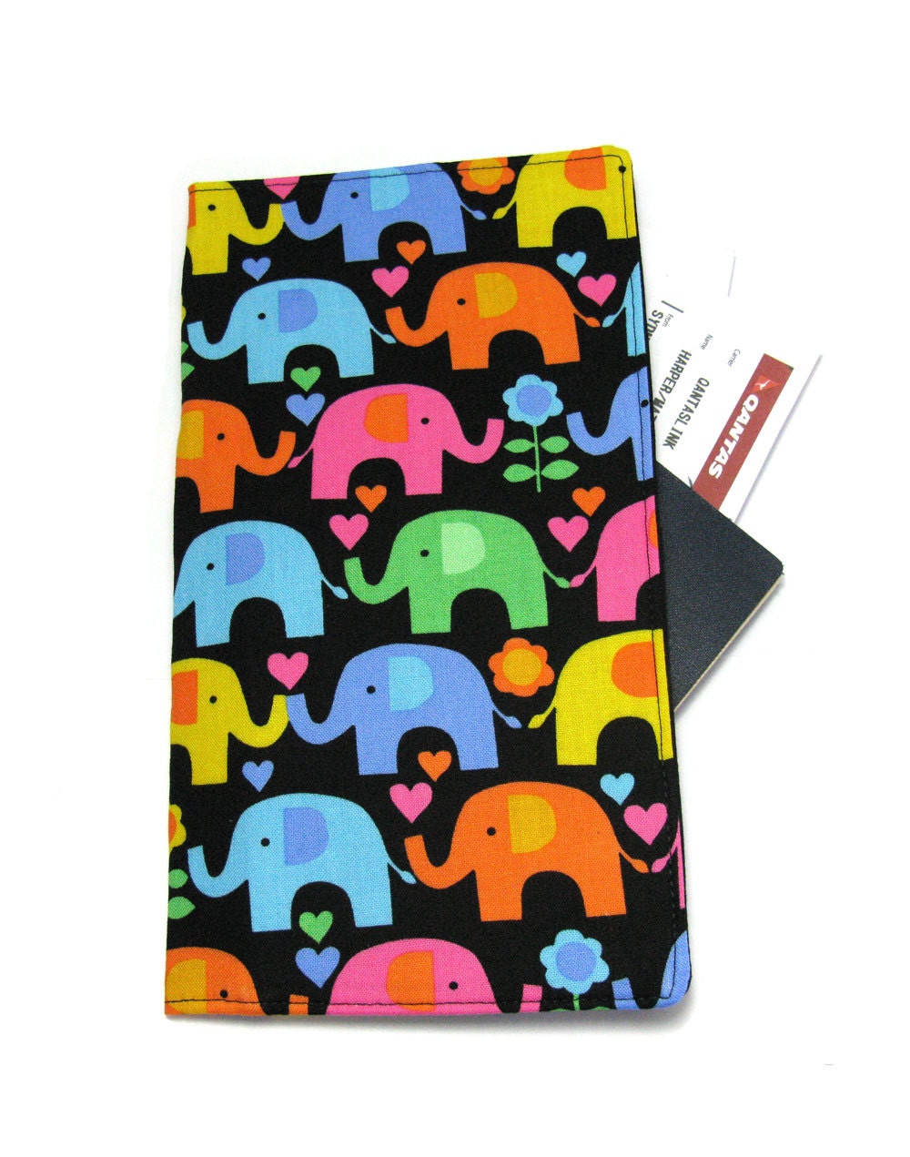 Playful Elephants Travel Wallet