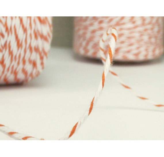 Pumpkins Bakers Twine - Orange & White - 30 yards sampler Il_570xn