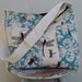 Dragonfly and Aqua Blue Diaper Bag Custom with Adjustable Strap Six Pockets Key Fob