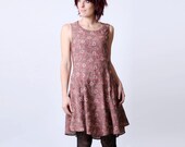 Pink floral dress with lace in the back - sz M