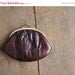 SALE 25% OFF eel skin wallet / eel skin clutch / kiss lock purse
