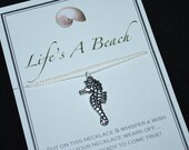 Life's A Beach Seahorse Wish Necklace - Buy 3 Items Get 1 FREE
