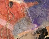 Tendrils - Original Collage ACEO Art Card
