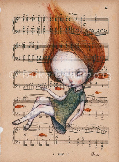 UNDER THE WATER - mini print