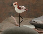 Artisan glass lampwork sandpiper ... sra... shore bird sculpture ... Skimmer ... by simply cindy