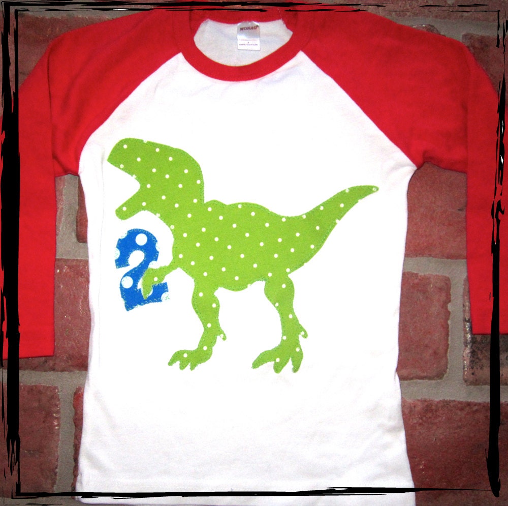 ROOOOAAAARRRR T Rex Raglan Baseball T-shirt or Onesie