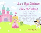 DIY Printable Personalized "Pretty Princess" Invitation - I Design - You Print - Choose Your Princess