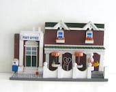 ON SALE Vintage Wall Hanging Wooden Bistro and Post office Diorama