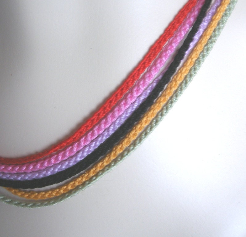 Cotton Crochet Chains for Jewelry - anti allergy jewelry