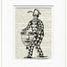 Clown - Fornasetti inspired, my original printed on vintage dictionary page