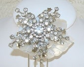 Mother Of Pearl Wedding Hair Accessories Beach Hairpiece Rhinestone Starfish Comb MOP Bridal Headpiece