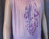 1920s, 1930s Flapper Gatsby  Bohemian, Hugarian Embroidered Day Dress, Lavender, Lilac and Purple, Delightful, Wedding, Bridal