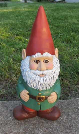 Ceramic Gnome Statue Home or Garden Very Cute