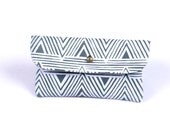 Screen printed leather purse