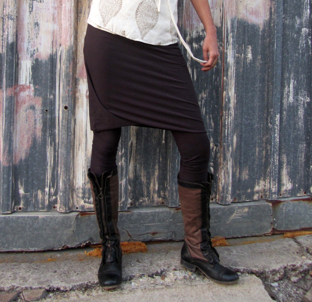 Fitted Short Skirted Legging (stretchy organic cotton)