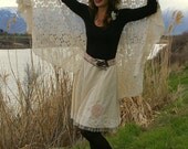 Vintage lace cotton skirt