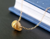 satellites - textured gold necklace by elephantine