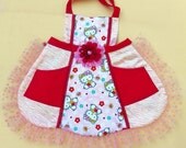 Silky Hello Kitty Flower Apron