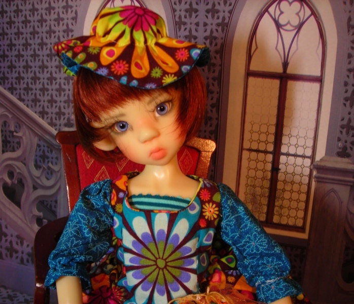 Hat, knee high socks, dress,slip,pants,top Kaye Wiggs, Dollstown, Lasher, Dollmore MSD BJD Doll