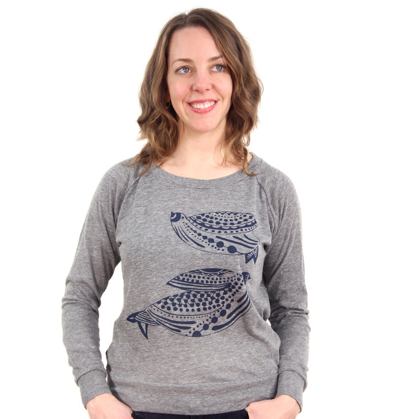 Love Birds Eco-Heather Pullover (Gray)