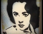 Graffiti Painting on Canvas Original Stencil Pop Art Handmade L. Taylor