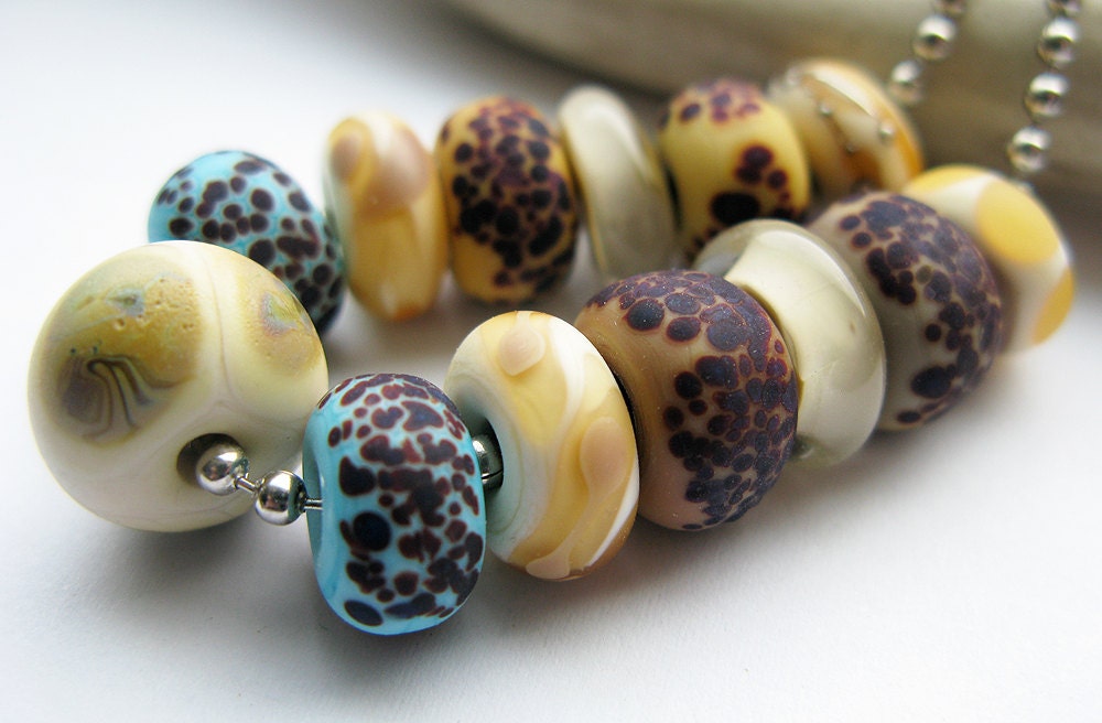 organic desert  Landscape Beads Lampwork Beads by Ellen Dooley sra (13)