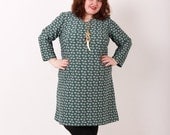 Crimson and Clover dress - Vintage Plus Size Dress - 18 20 2x