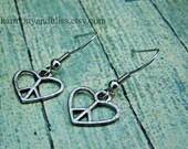 Peace and Love earrings