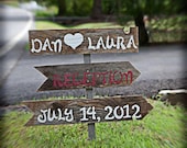 Wedding Signs Directional Signage Hand Painted Wedding Signs. YOUR WORDING Party Signs Reception Signs Country Weddings