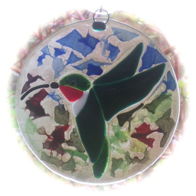 Green Humming Bird Suncatcher