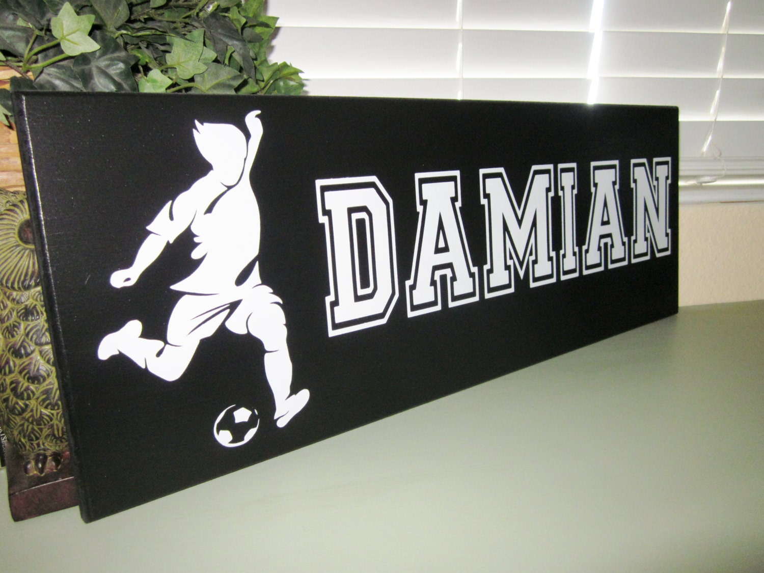 Kids Sports Sign, ring bearer gift, Soccer, Basketball, football, sports fan, sports decor, personalized sign, custom gift