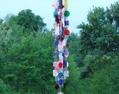 Geometry - Stained Glass - Colored Glass - Wind Chimes - Sun Catcher - OOAK