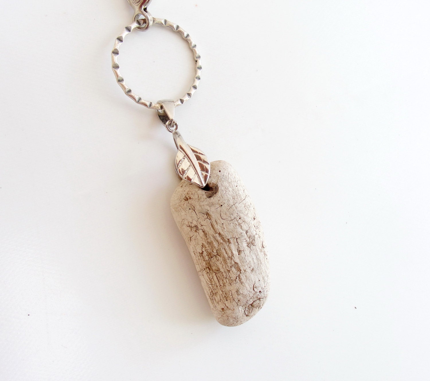 Driftwood and Leaves Keychain / Bag Adornment