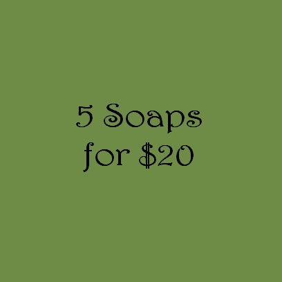 5 soaps for 20 dollars