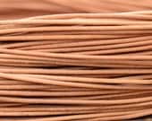 Greek Round Leather Cord 1.8mm TAN 18 feet - 6 yards - Low Shipping
