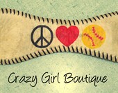 Baseball Cuff Bracelet / Recycled Baseball