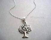 Cherry Tree Necklace Sterling Silver