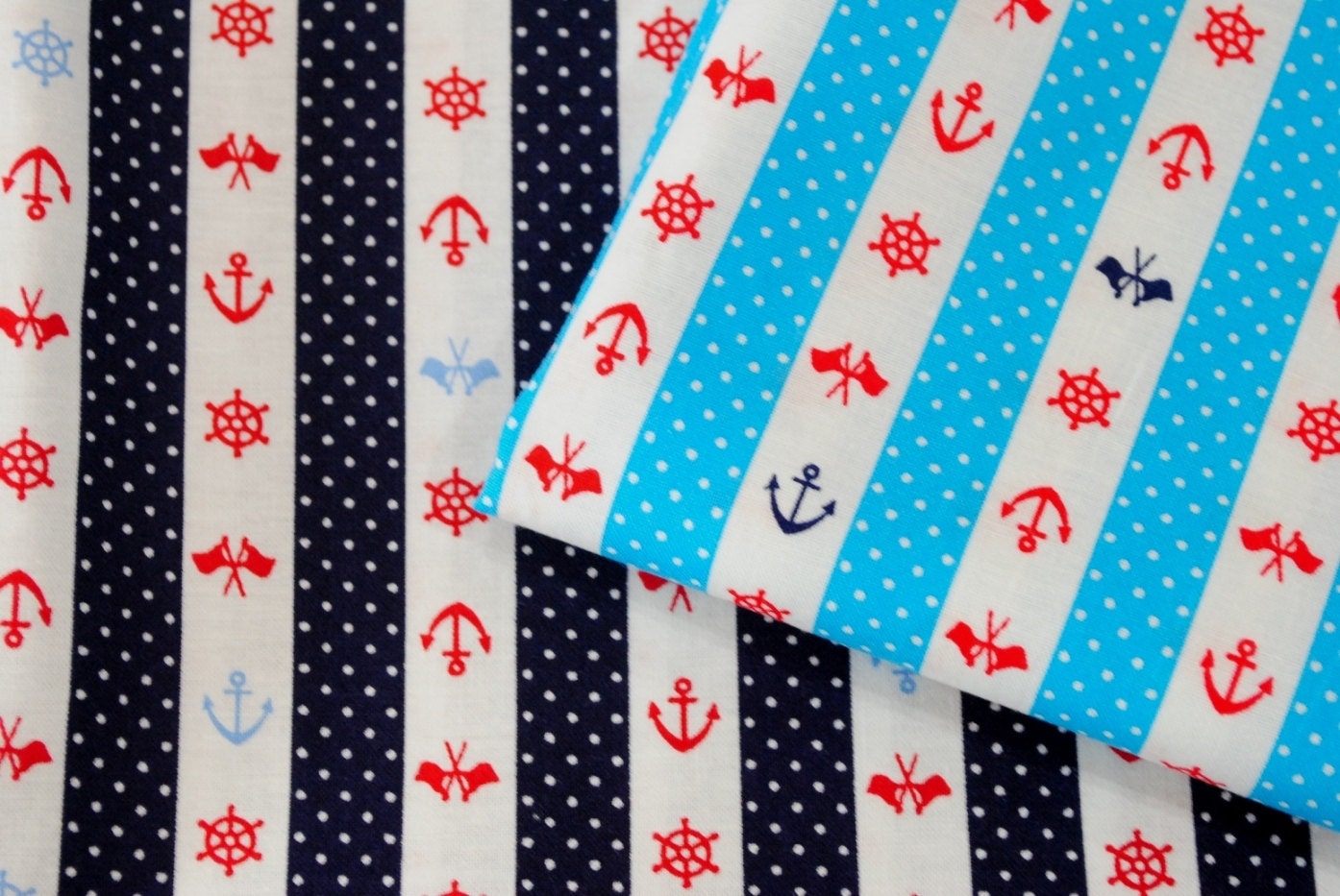 Little Marine Cotton Fabric Quarter Yard