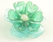 Upcycled Drink Bottle Flower Lapel PIN