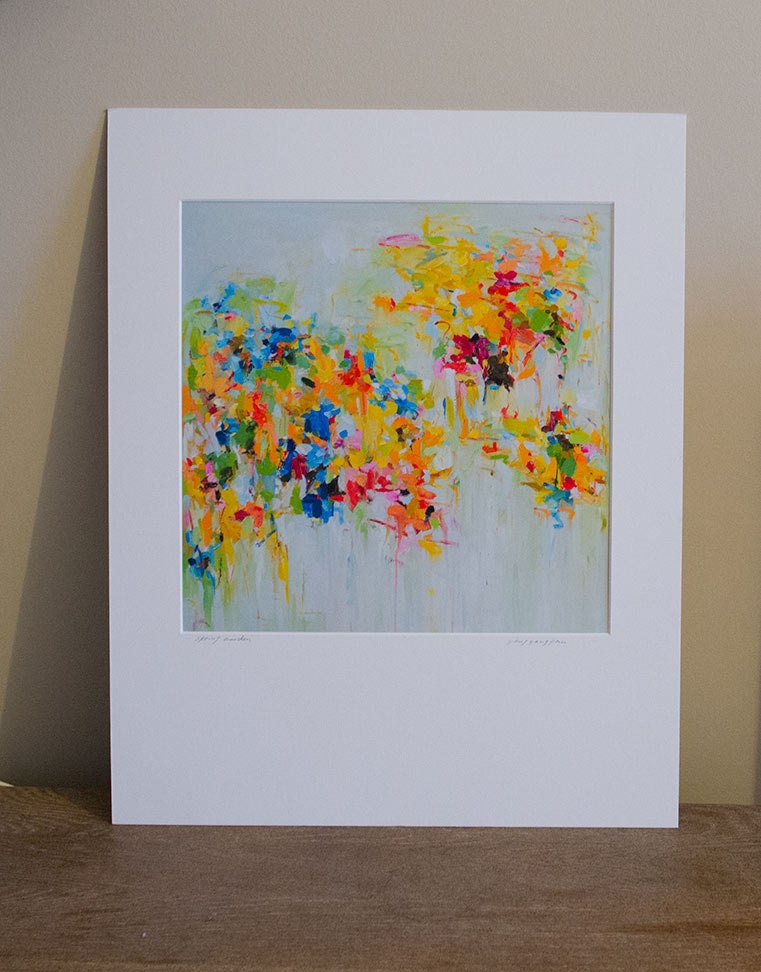 Custom 16"x20" Matted Print - Your Choice of Any 12x12" print Matted in a white archival mat- wall decor- wall art
