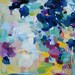 Art Giclee Print from original oil mix media painting -Blue Lyrics 16x16 - wall art- wall decor