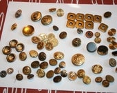 tons and tons of old brass buttons military plus others