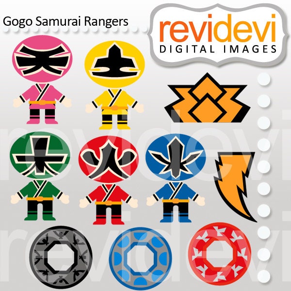 Gogo Samurai Rangers 07458.. Cliparts