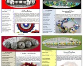 Back issue bundle - 4 issues of the Soda Lime Times Lampworking Magazine - Dec. 2012 through March 2013 by Diane Woodall